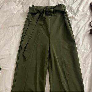 Green dress pants